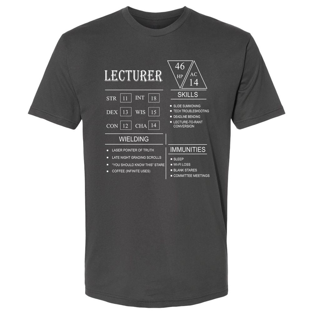 Lecturer New Premium Unisex T-Shirt - Heavy Metal - 8