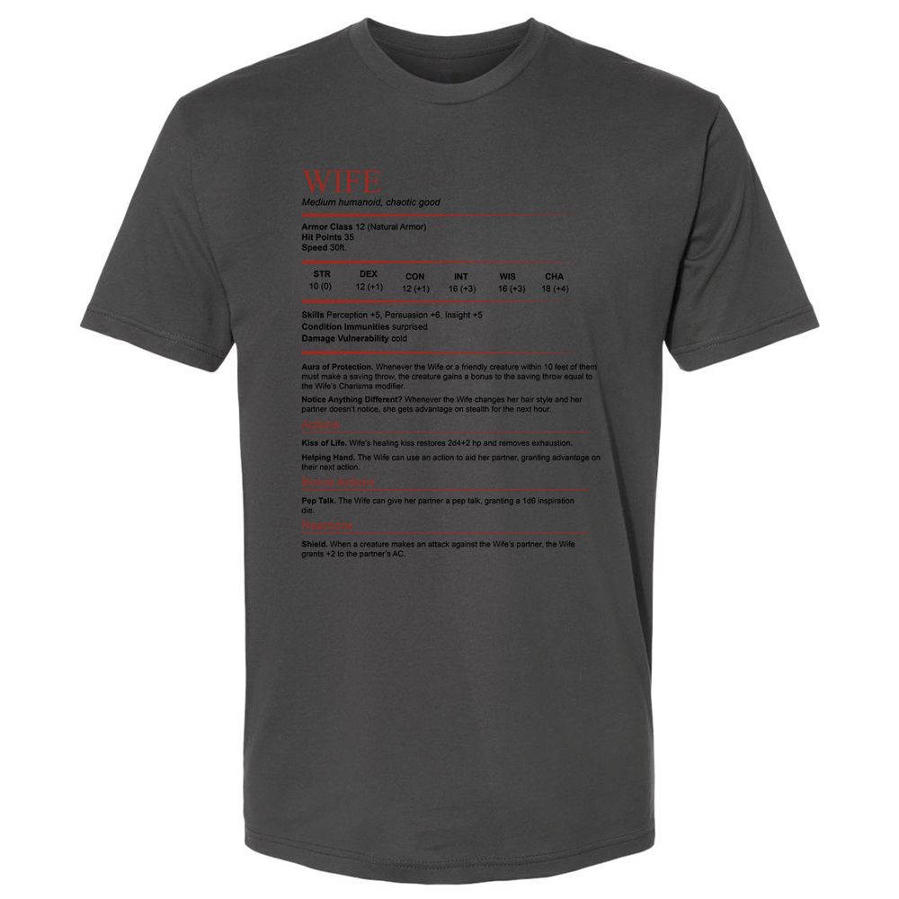 Wife White Premium Unisex T-Shirt - Heavy Metal - 8