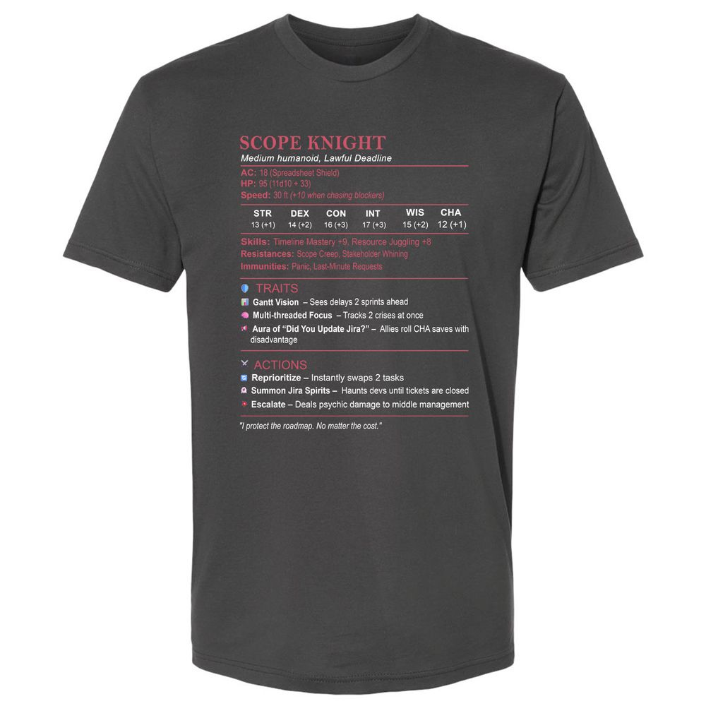PM Stats Premium Unisex T-Shirt - Heavy Metal - 8