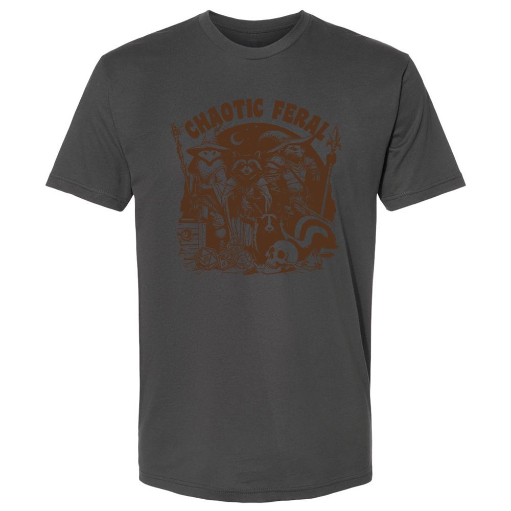 Raccoon Chaotic Feral Premium Unisex T-Shirt - Heavy Metal - 8