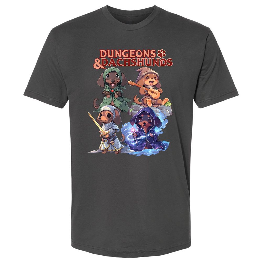 Dungeons & Dachshunds Premium Unisex T-Shirt - Heavy Metal - 8