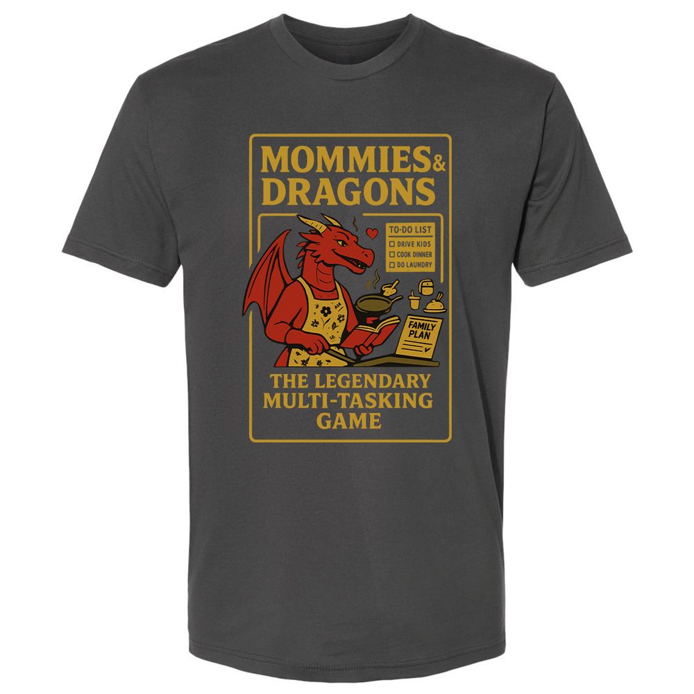 Mommies & Dragons Premium Unisex T-Shirt - Heavy Metal - 8