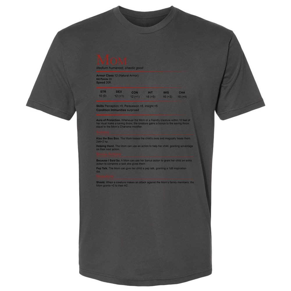 Mom Stats Premium Unisex T-Shirt - Heavy Metal - 8