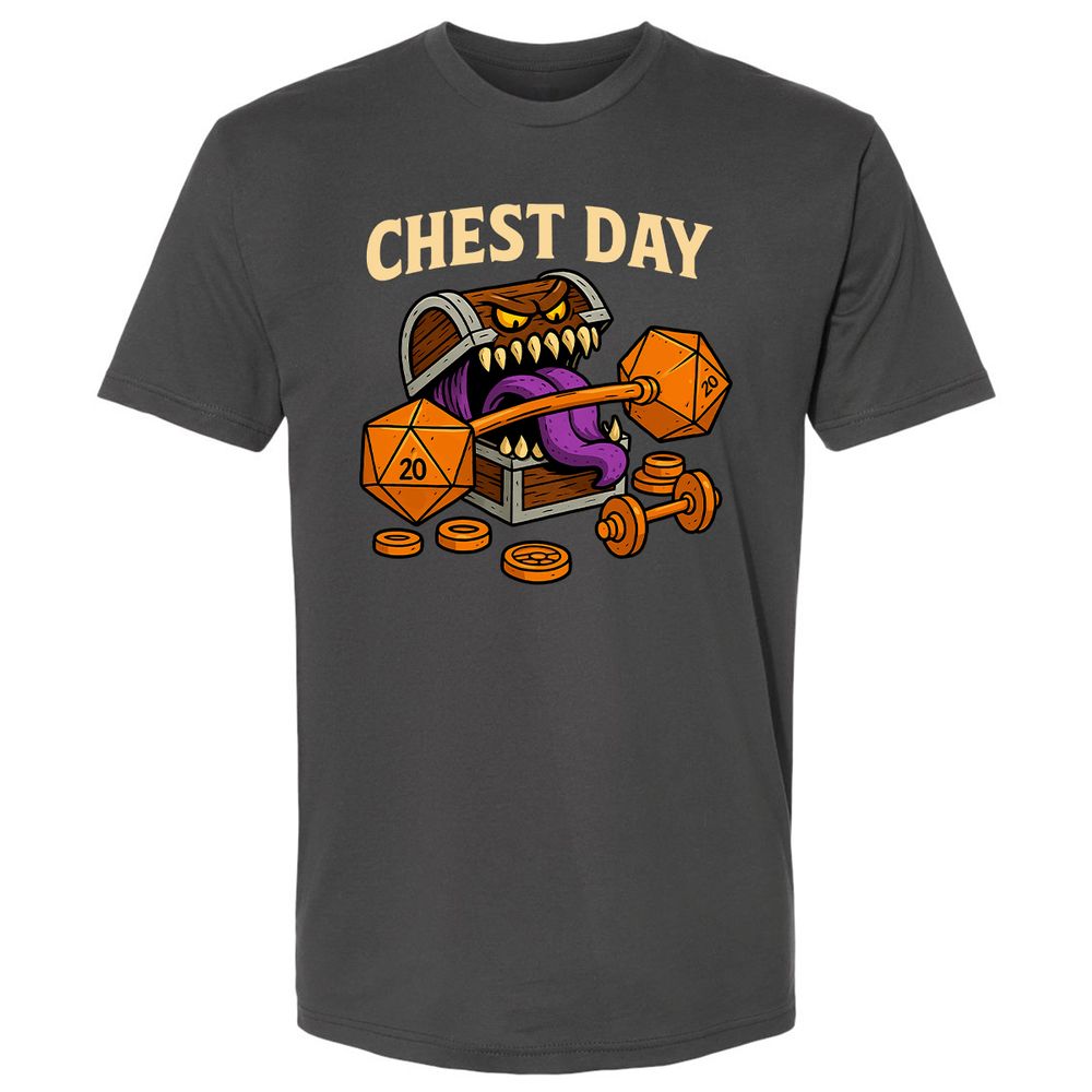 Chest Day Premium Unisex T-Shirt - Heavy Metal - 8