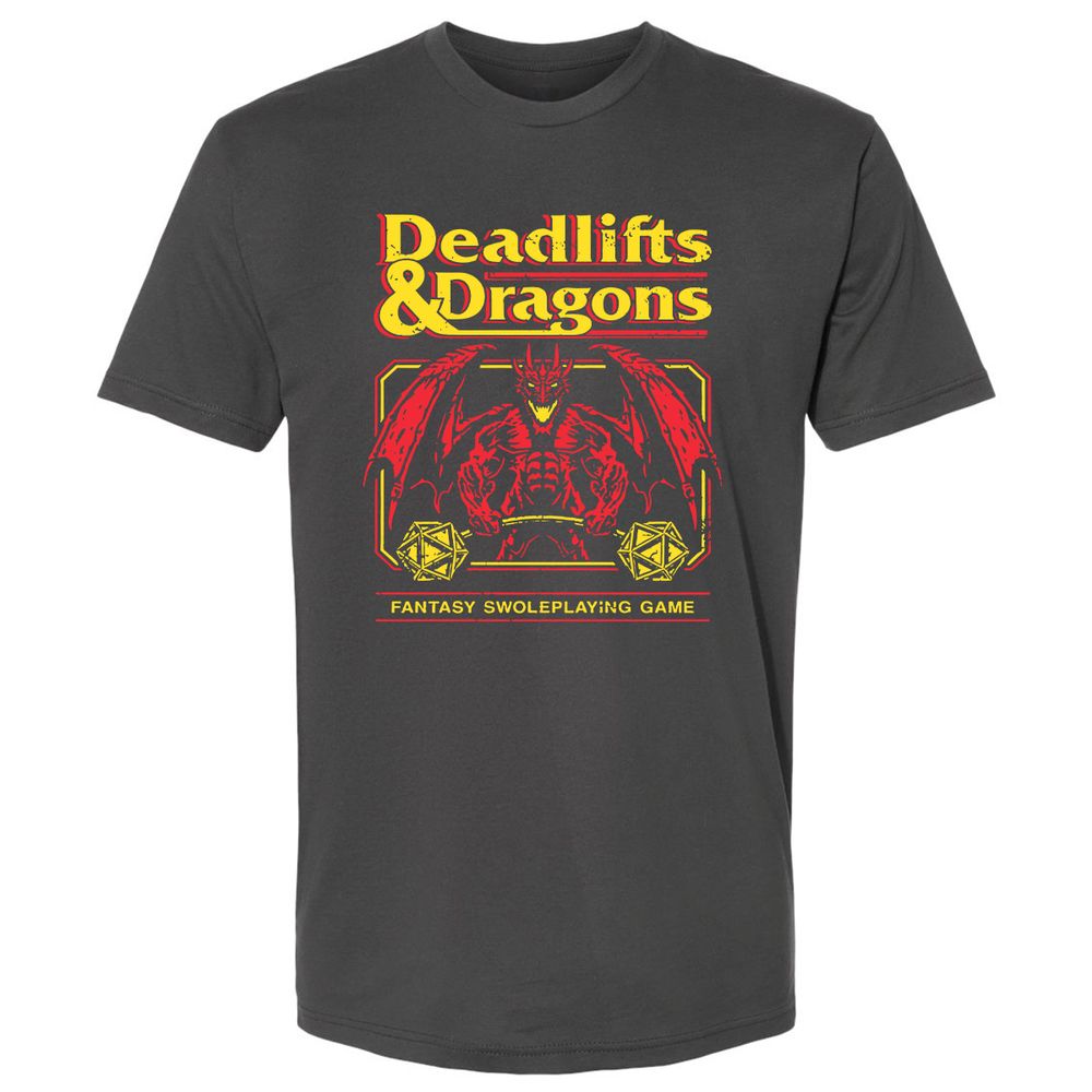 Deadlifts And Dragons Premium Unisex T-Shirt - Heavy Metal - 8