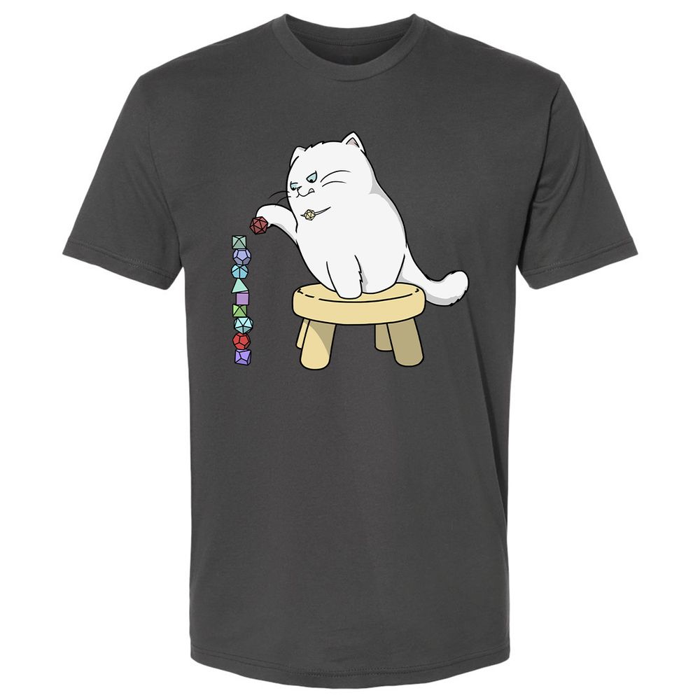 Cat Stacking Dice Premium Unisex T-Shirt - Heavy Metal - 8