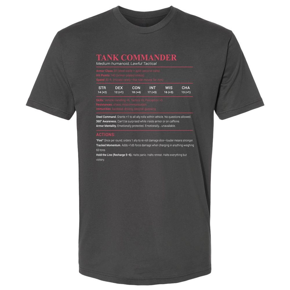 Tank Commander Premium Unisex T-Shirt - Heavy Metal - 8
