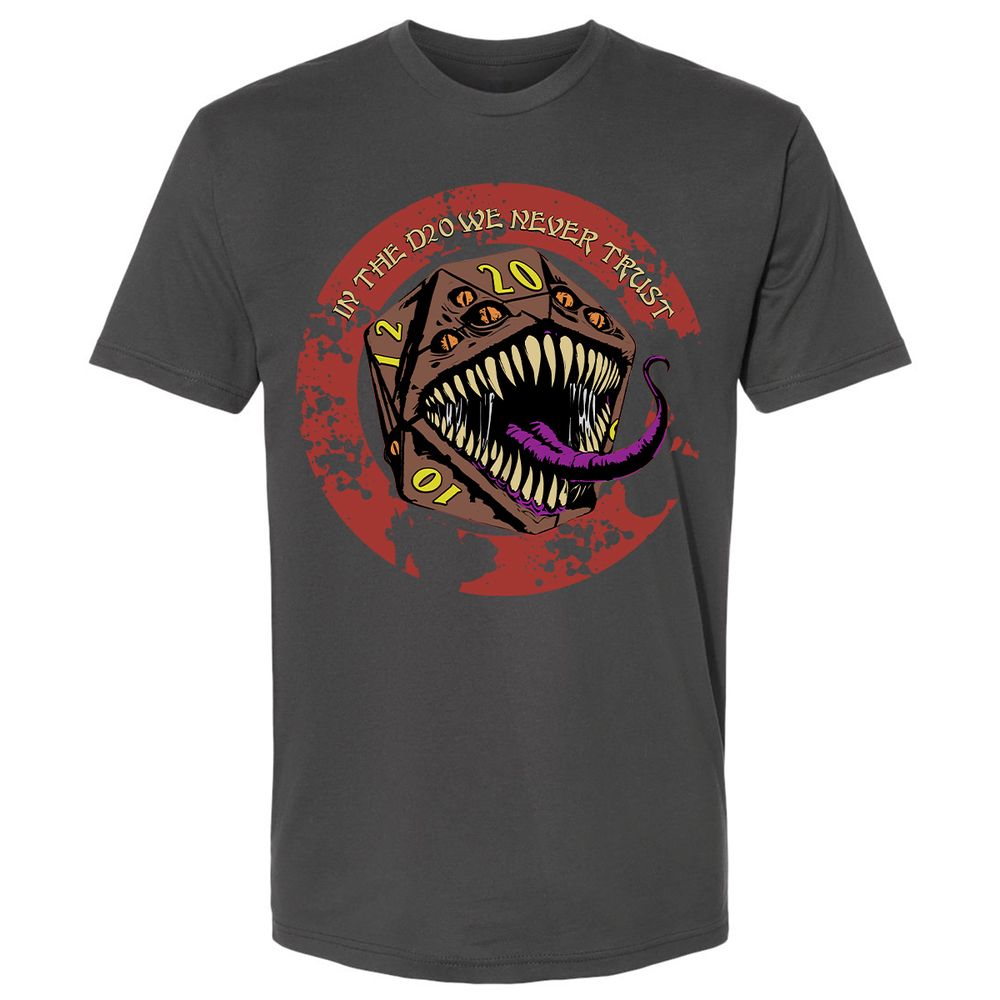 In The D20 We Never Trust Premium Unisex T-Shirt - Heavy Metal - 8