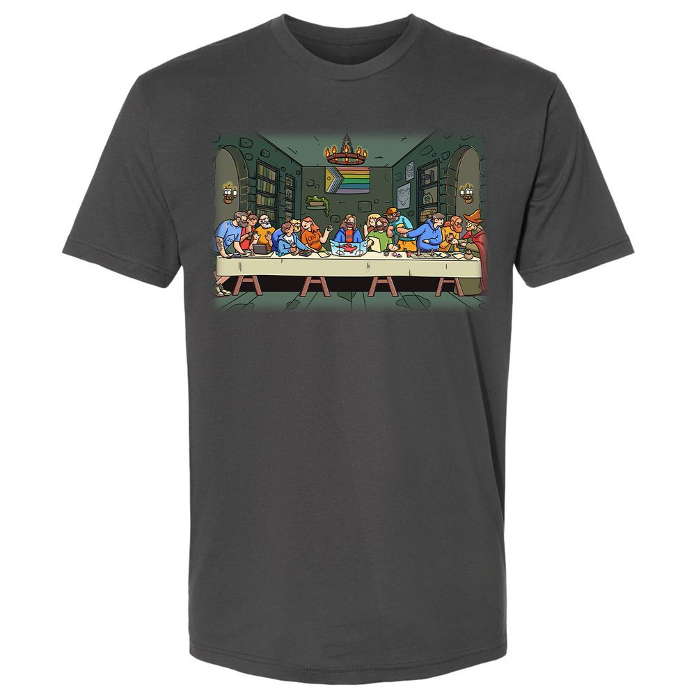 DnD Characters Pride Themed The Last Supper Shirt Premium Unisex T-Shirt - Heavy Metal - 8