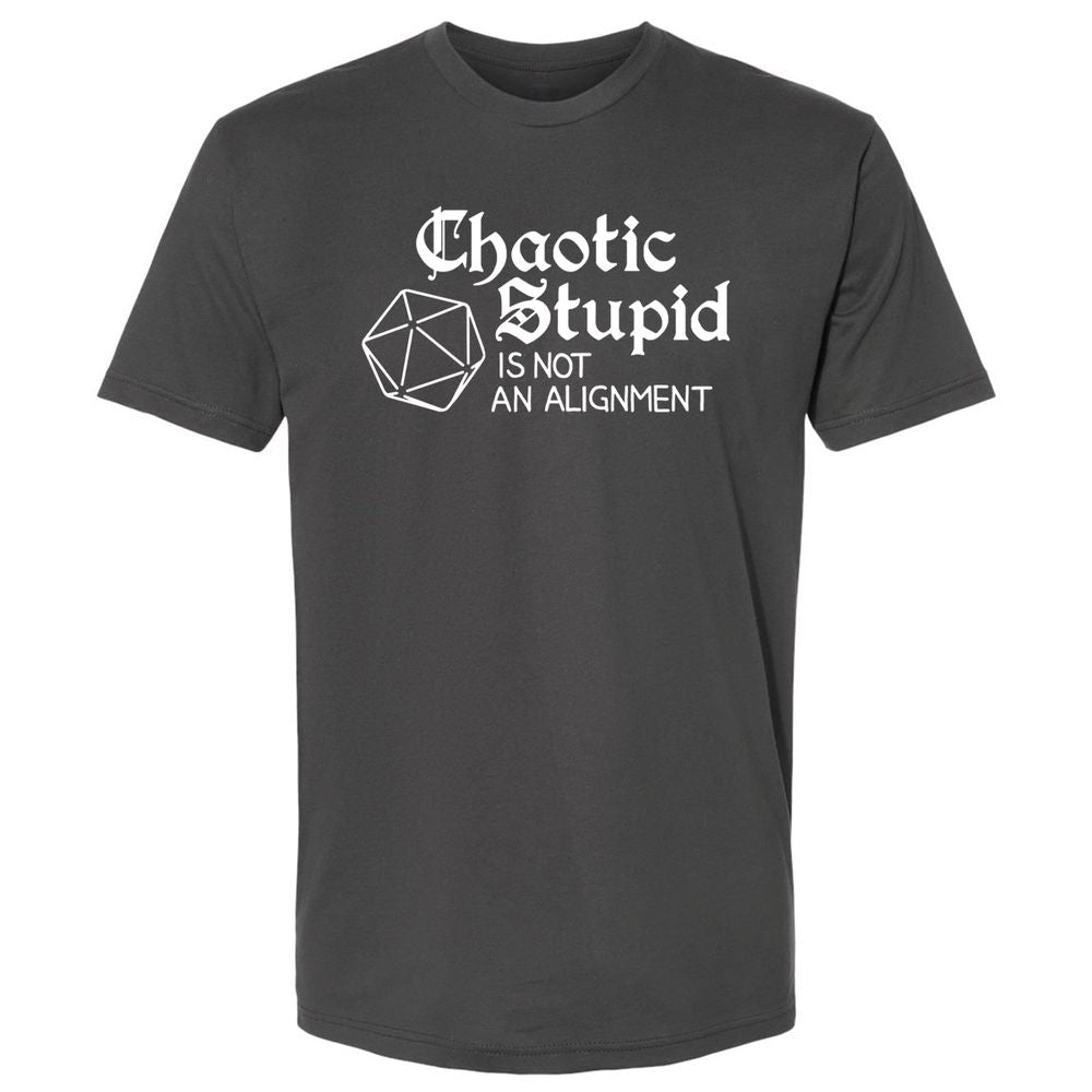 Chaotic Stupid Is Not An Alignment Premium Unisex T-Shirt - Heavy Metal - 8