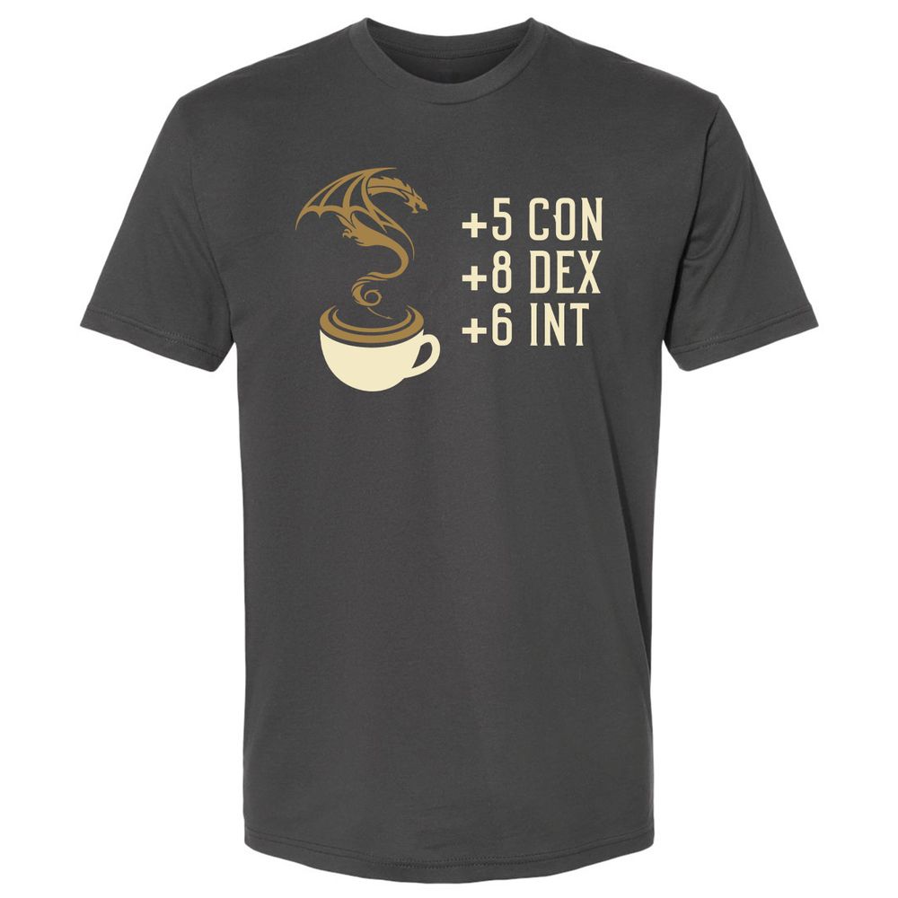 Coffee Dragon Premium Unisex T-Shirt - Heavy Metal - 8