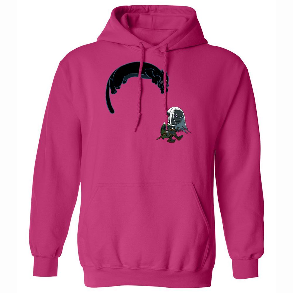 Drizzt and Guenhwyvar Classic Unisex Hoodie - Heliconia - 8
