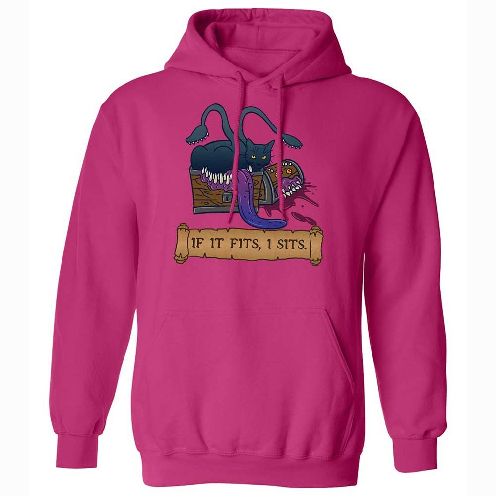 If It Fits I Sits Classic Unisex Hoodie - Heliconia - 8