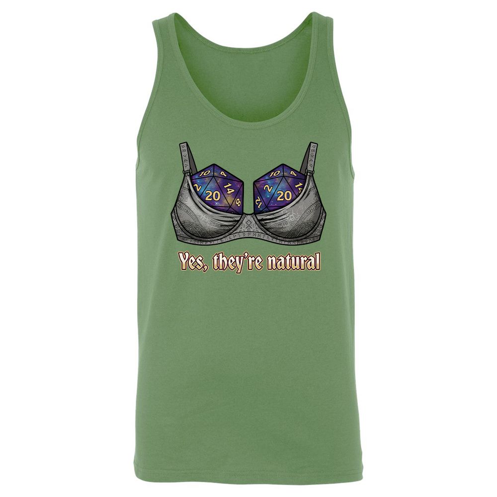 They Are Natural Nat20 Unisex Jersey Tank - Leaf - 8