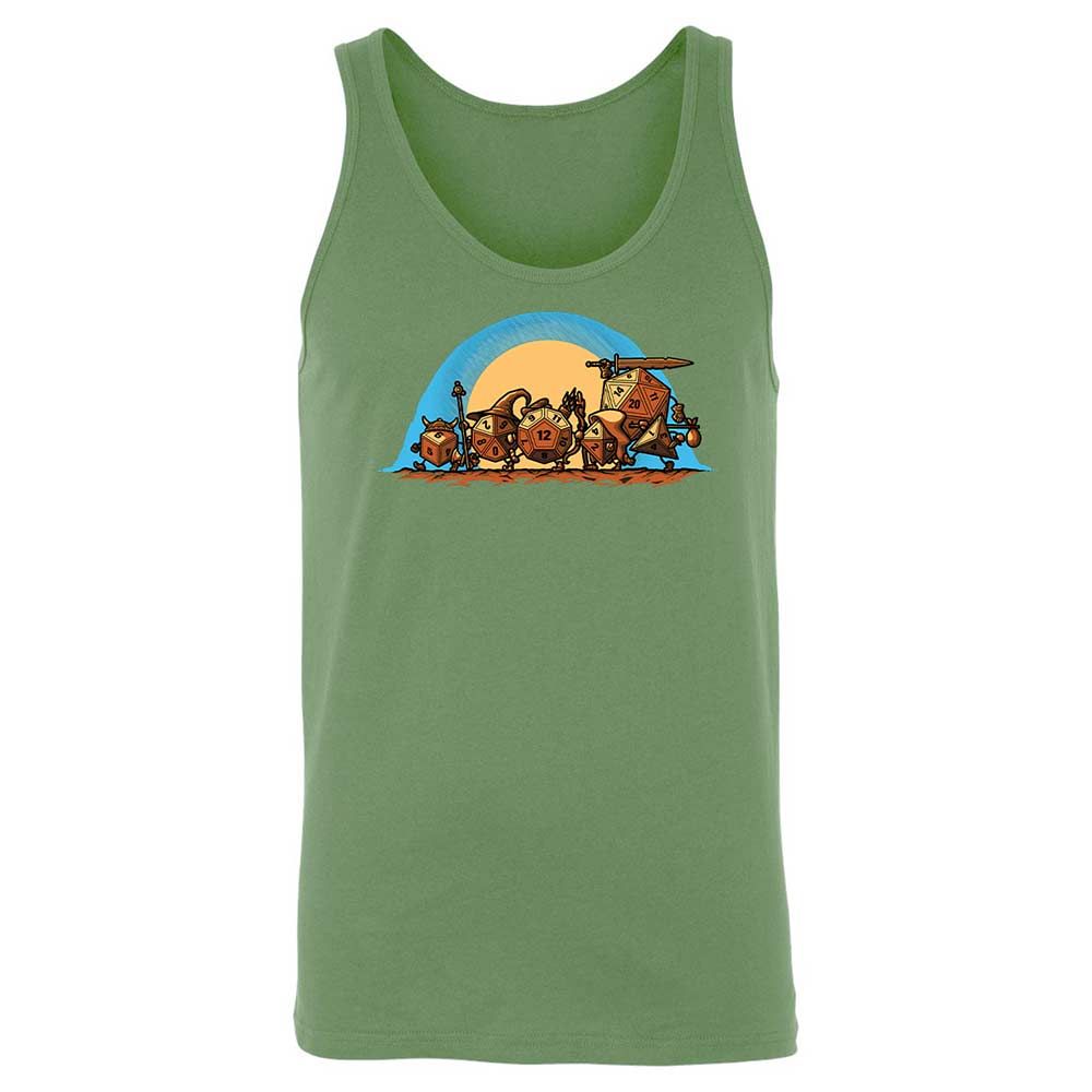 The Fellowship Of The Dice Unisex Jersey Tank - Leaf - 8