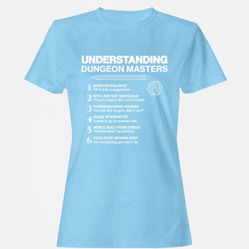 Understanding Dungeon Masters Women's T-Shirt - Light Blue - 8