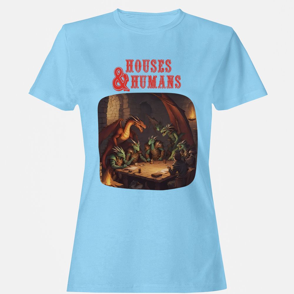 Houses And Humans Women's T-Shirt - Light Blue - 8