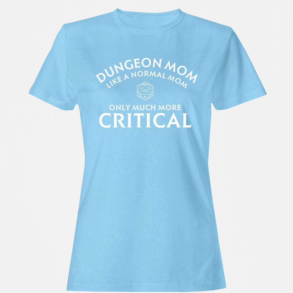 Dungeon Mom Normal Mom Women's T-Shirt - Light Blue - 8