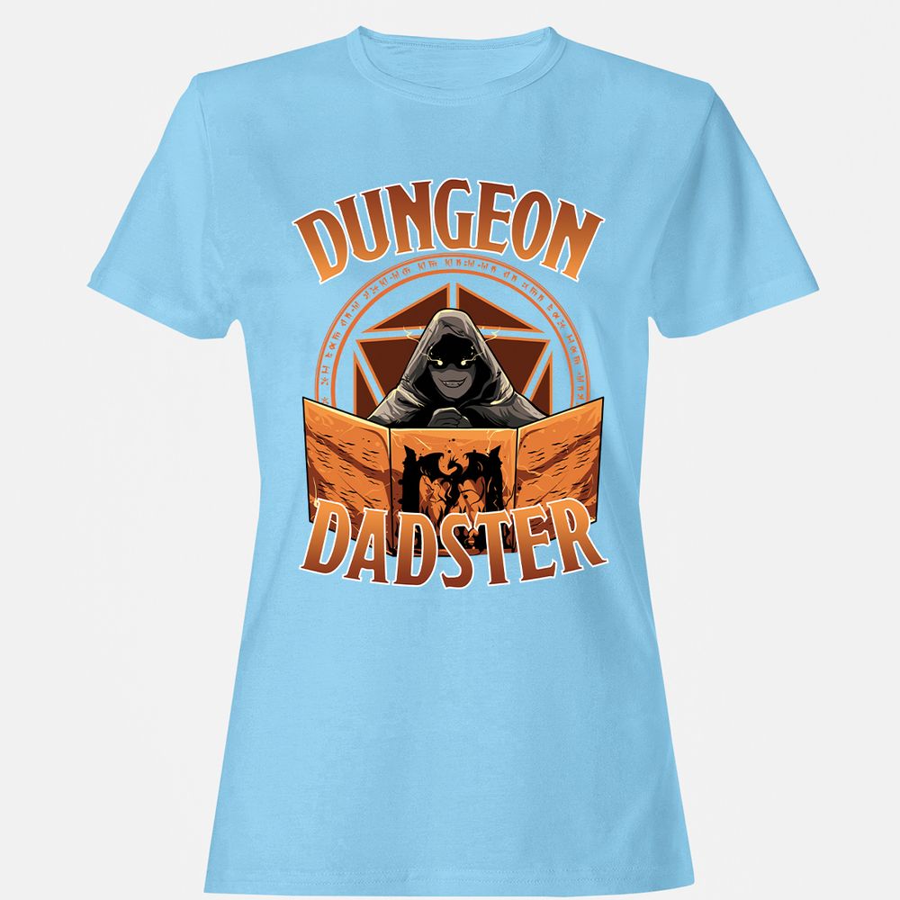 Dungeon Dadster Women's T-Shirt - Light Blue - 8