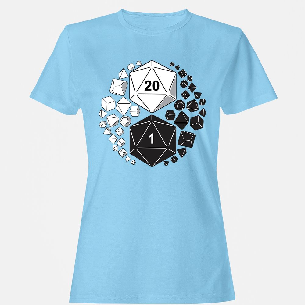 Gaming Yin Yang Women's T-Shirt - Light Blue - 8
