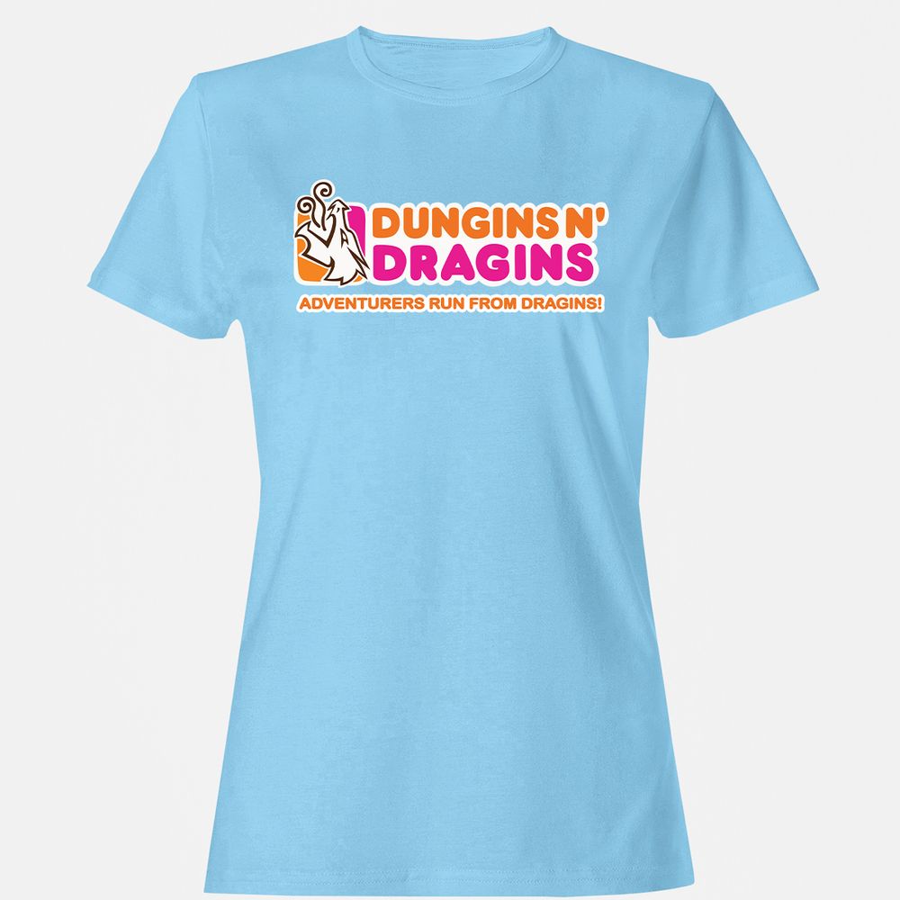 Dungins & Dragins Women's T-Shirt - Light Blue - 8