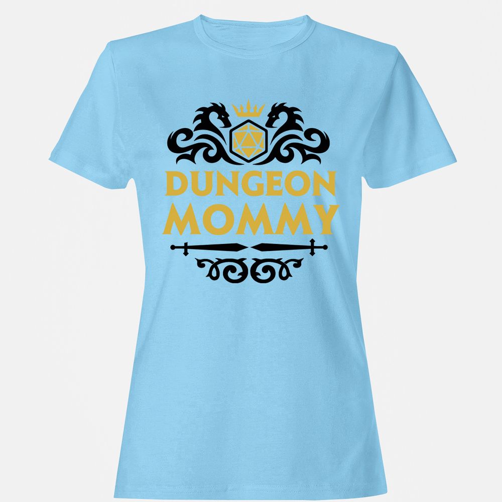 Dungeon Mommy Women's T-Shirt - Light Blue - 8
