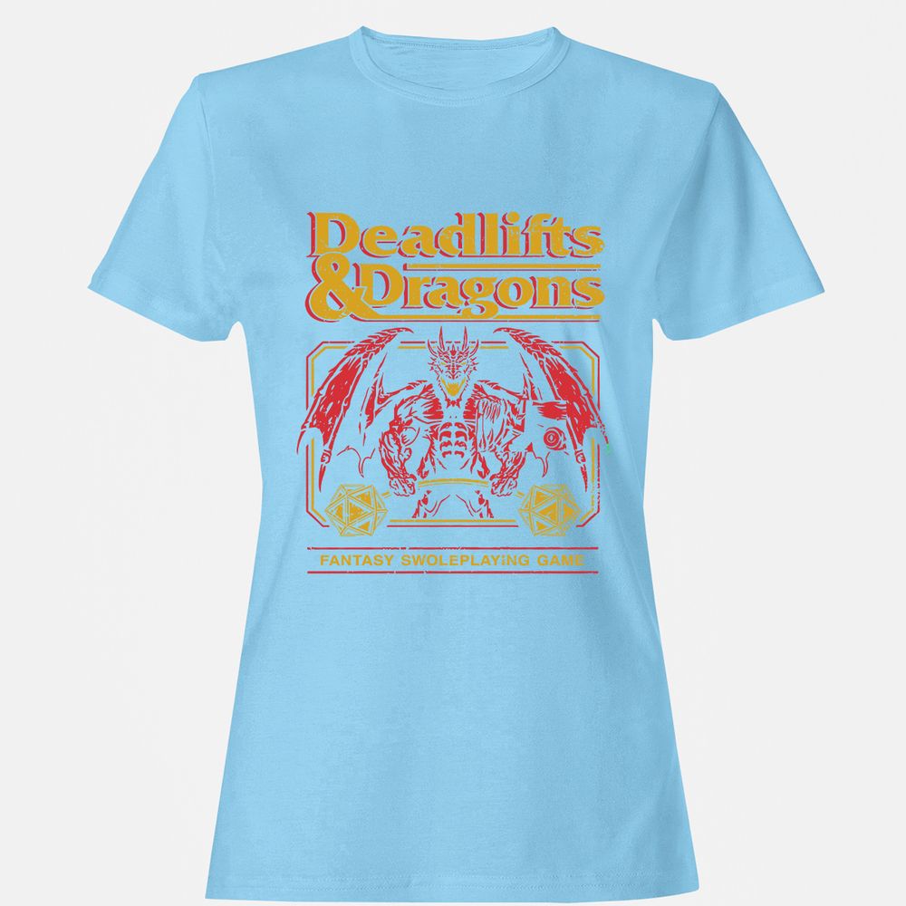 Deadlifts & Dragons - Light Blue - 8