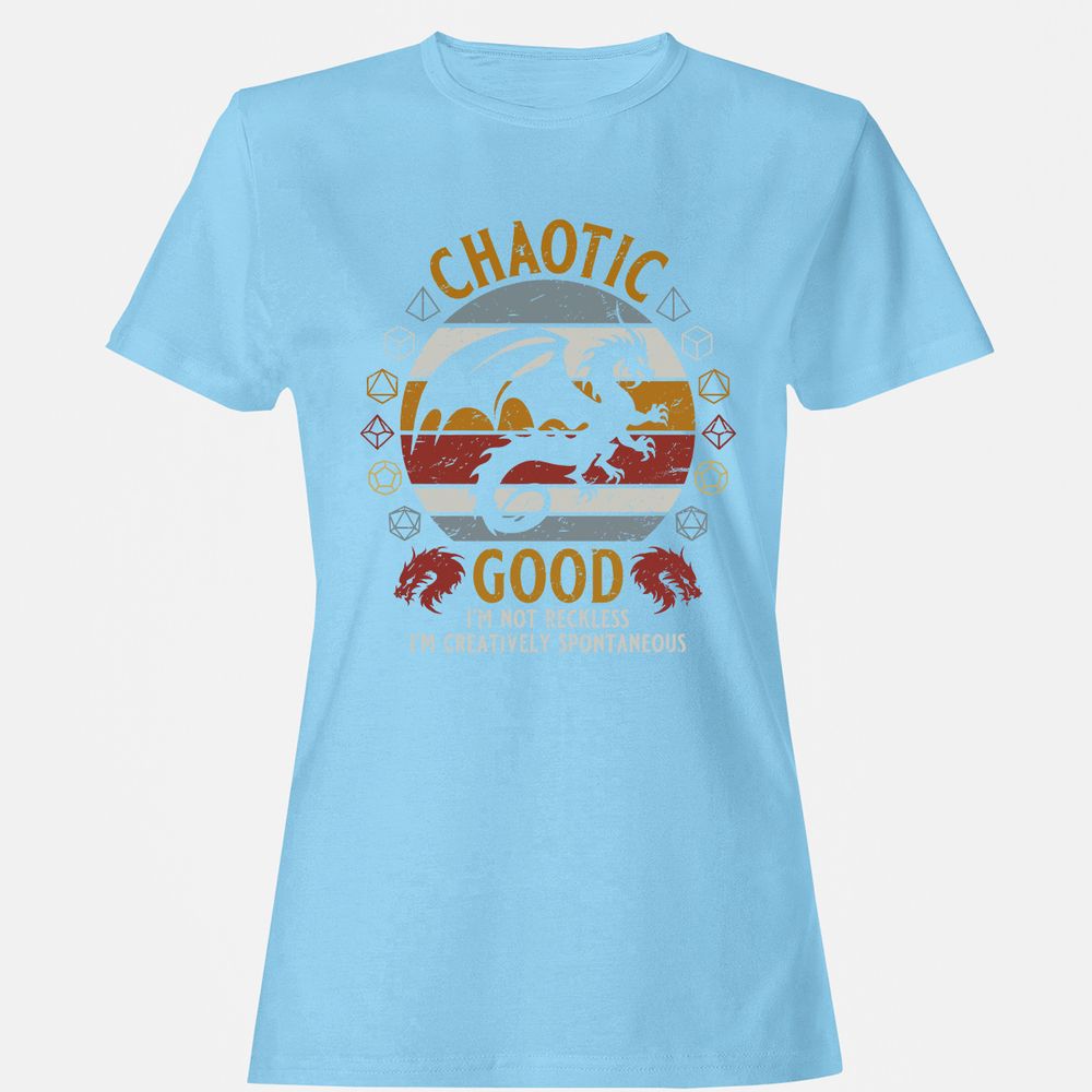 Chaotic Good Women's T-Shirt - Light Blue - 8