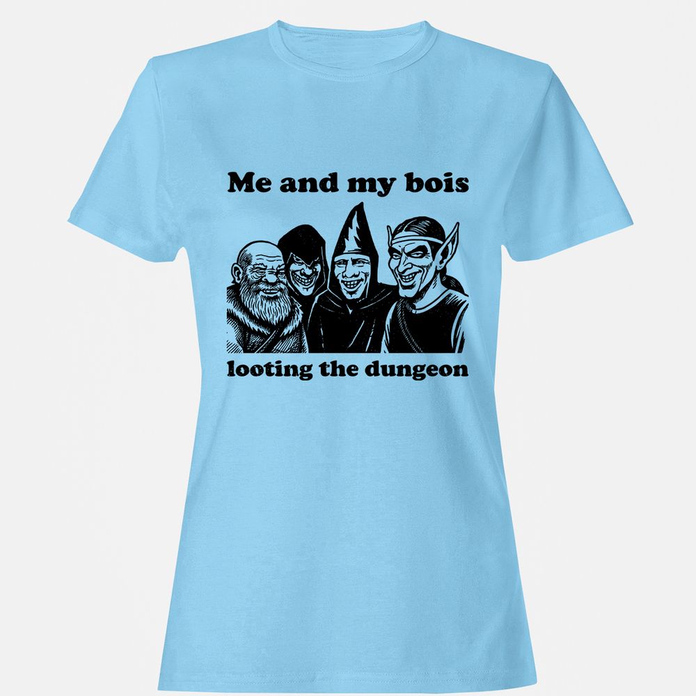 Me and my bois looting the dungeon Women's T-Shirt - Light Blue - 8