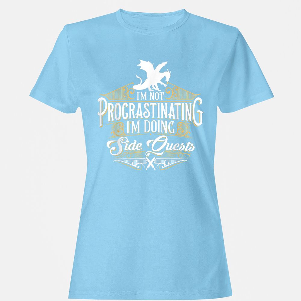 I'm Doing Side Quests Women's T-Shirt - Light Blue - 8