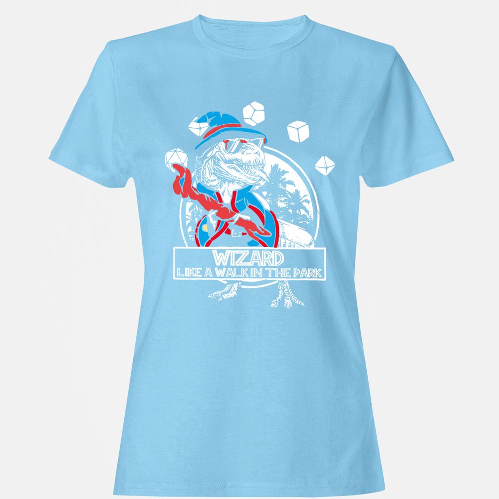 Wizard Like The Walk In The Park Women's T-Shirt - Light Blue - 8