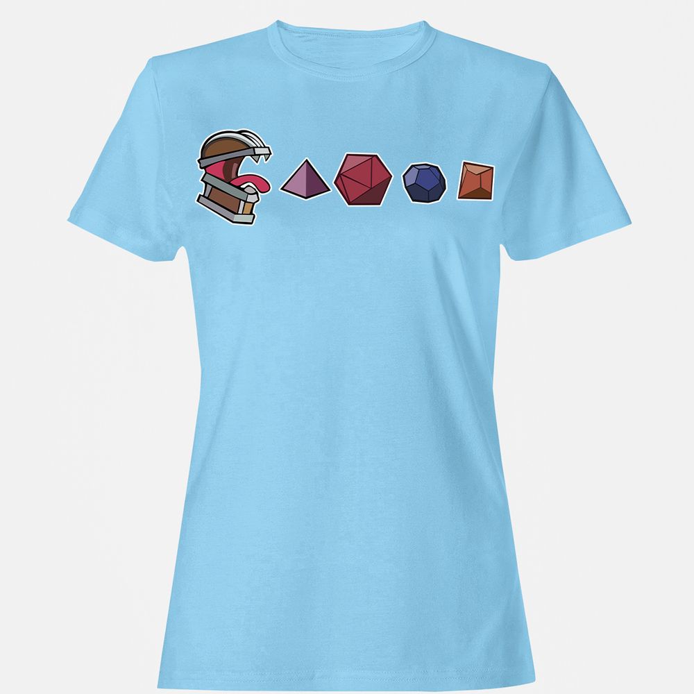 Mimic And Dices Women's T-Shirt - Light Blue - 8