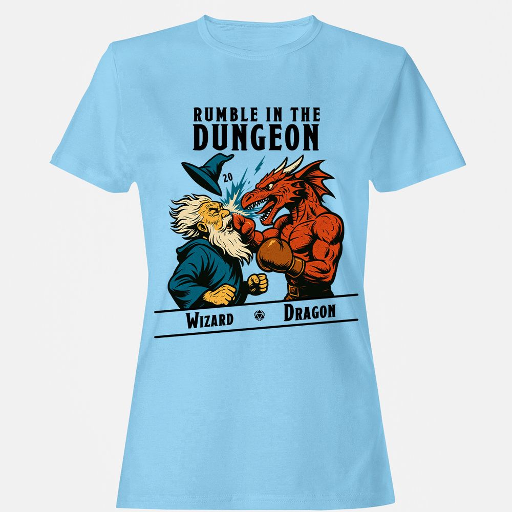 Rumble in the Dungeon Women's T-Shirt - Light Blue - 8