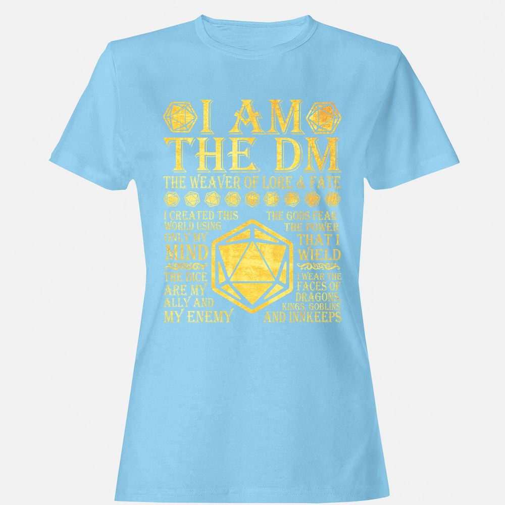 I Am The DM Women's T-Shirt - Light Blue - 8