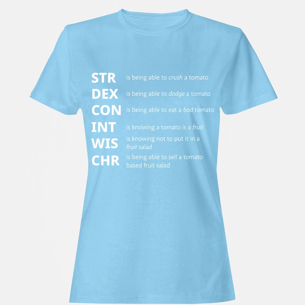 Tomato Stats – RPG Meme Edition - Light Blue - 8