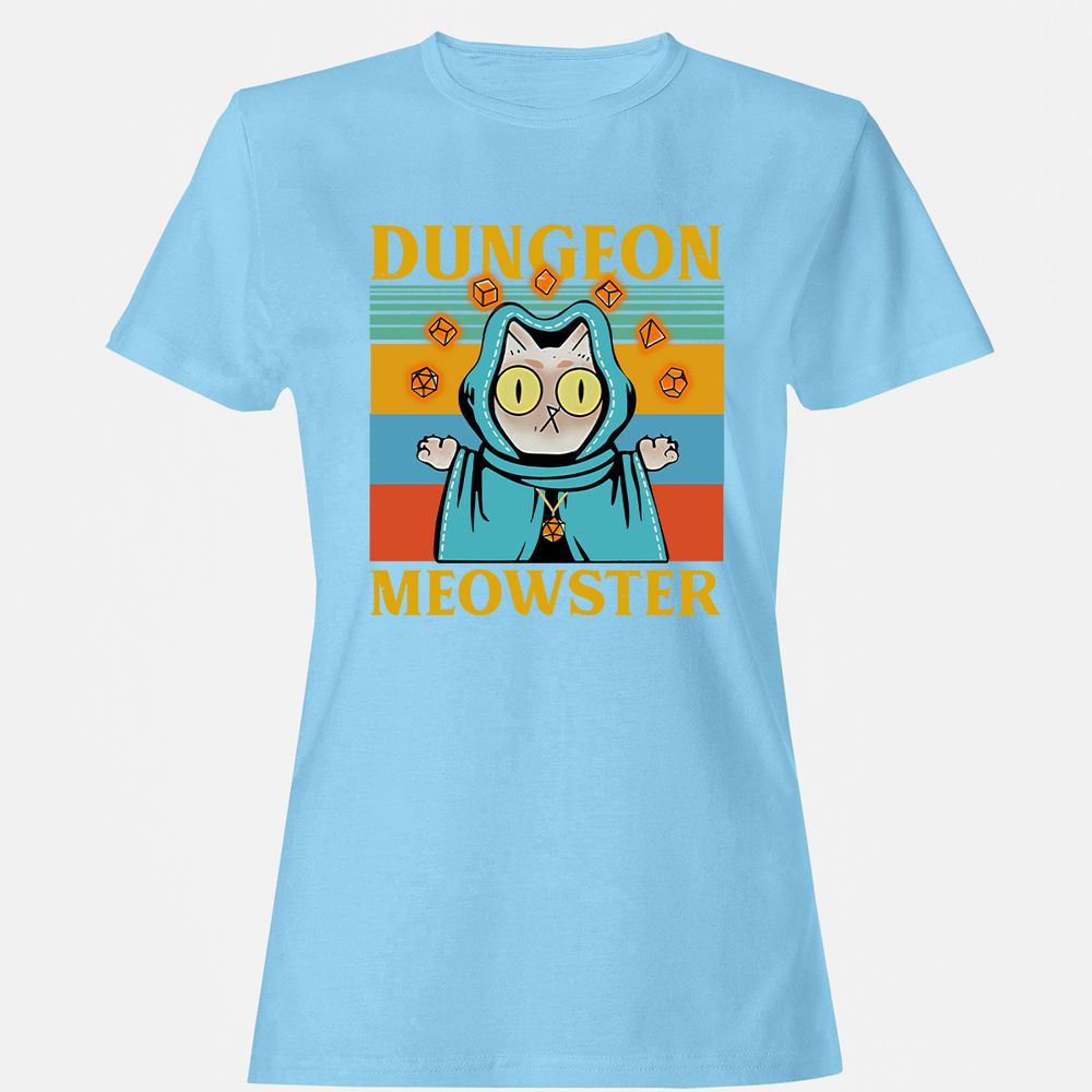 Dungeon Meowster Women's T-Shirt - Light Blue - 8