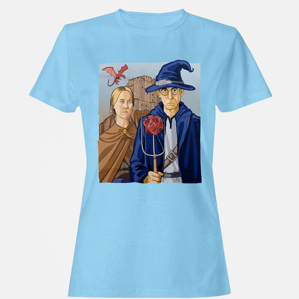 DnD Gothic Women's T-Shirt - Light Blue - 8