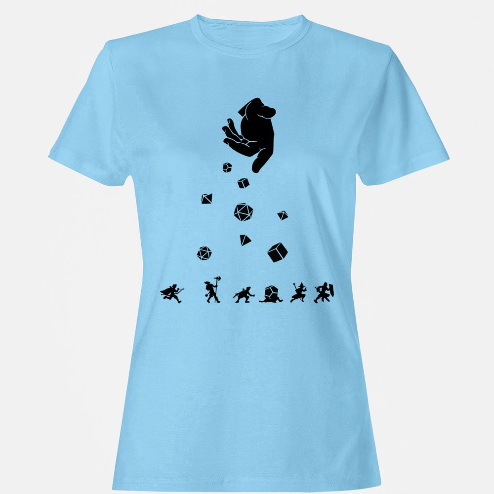 Rocks Fall, Everyone Dice Women's T-Shirt - Light Blue - 8