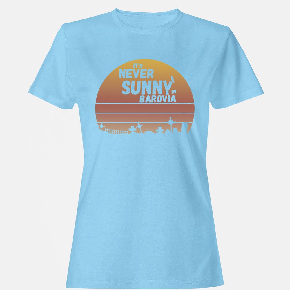 Vintage It's Never Sunny In Barovia Women's T-Shirt - Light Blue - 8