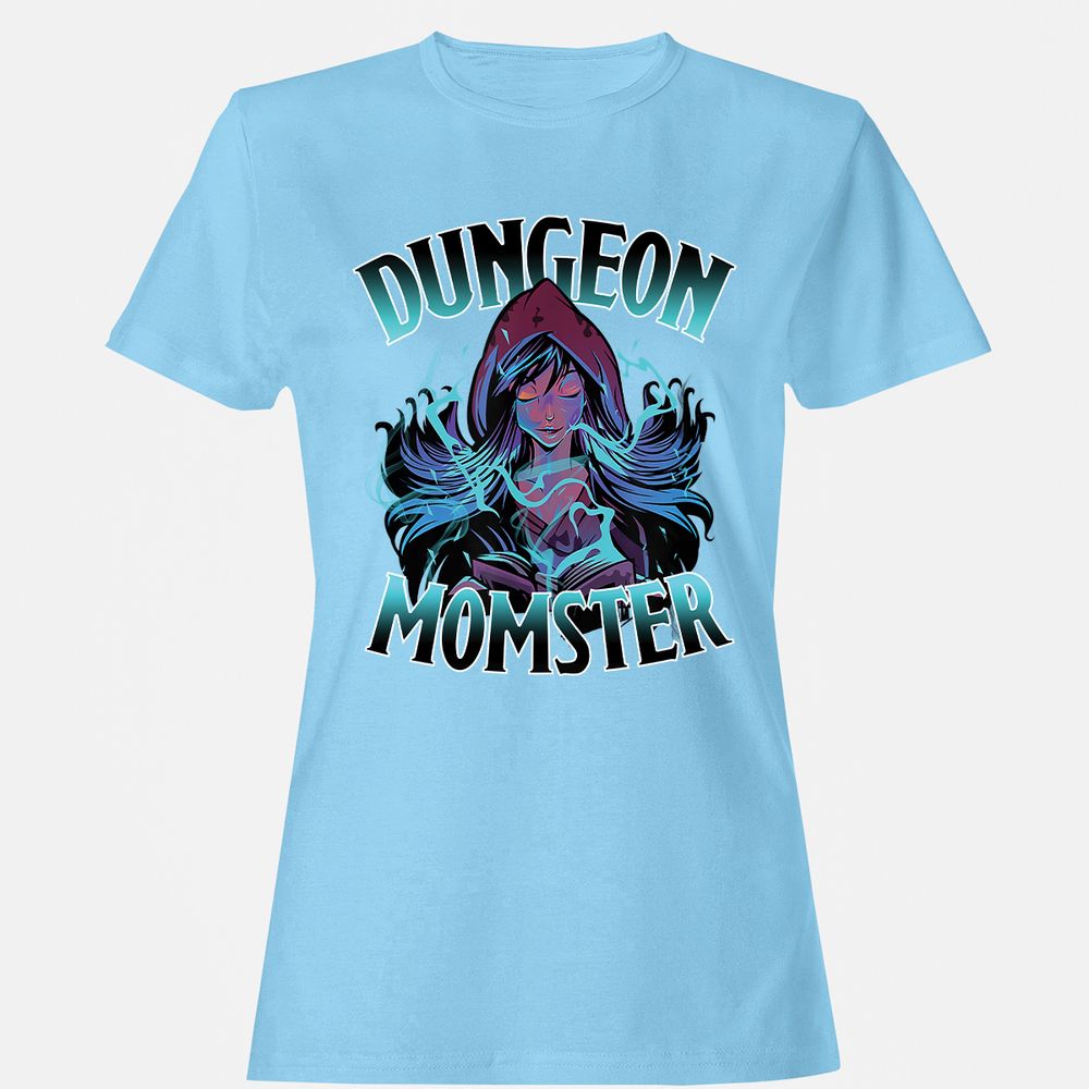 Dungeon Momster Women's T-Shirt - Light Blue - 8
