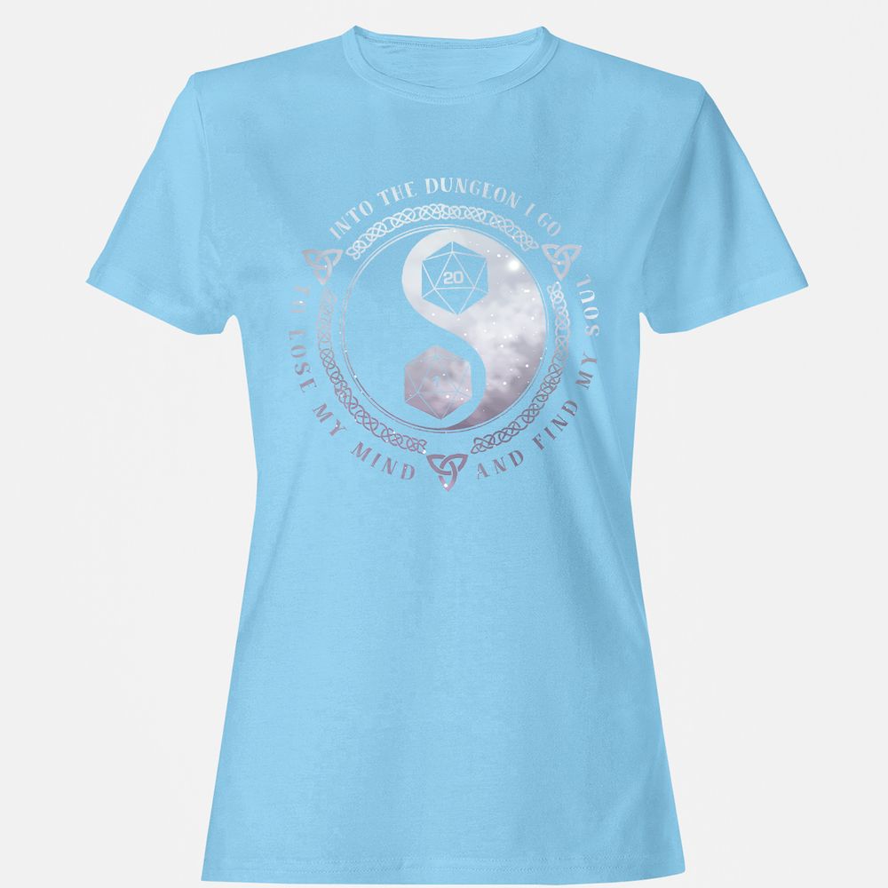 Into The Dungeon I Go Women's T-Shirt - Light Blue - 8