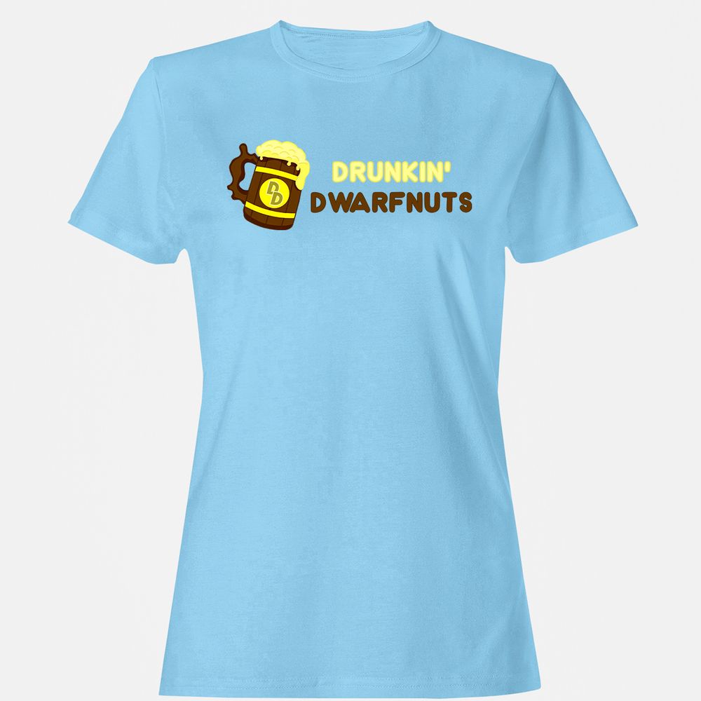 Drunkin' Dwartnuts Women's T-Shirt - Light Blue - 8