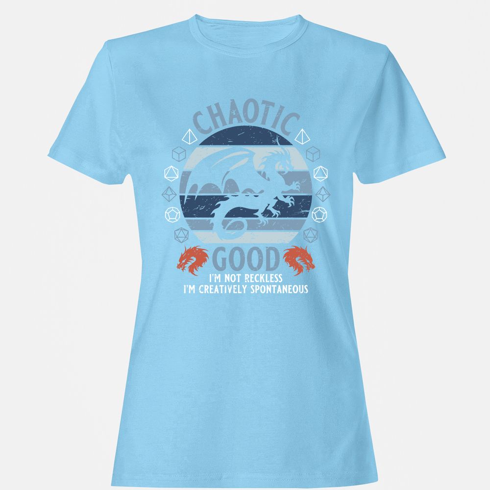 Chaotic Good 2 Women's T-Shirt - Light Blue - 8