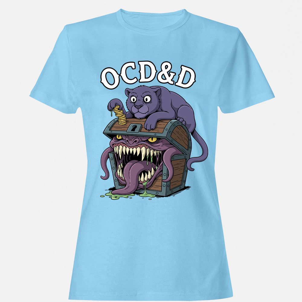 OCD&D Women's T-Shirt - Light Blue - 8