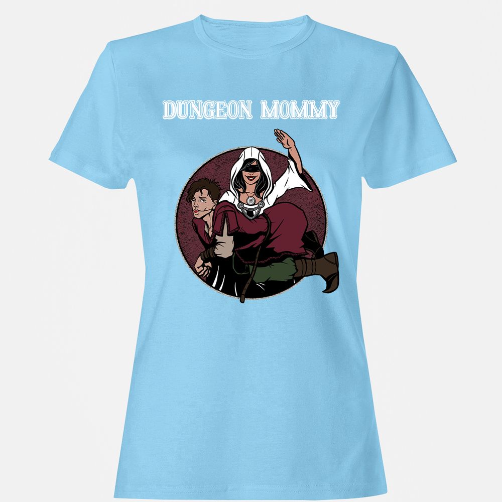 Dominant Dungeon Mommy Women's T-Shirt - Light Blue - 8