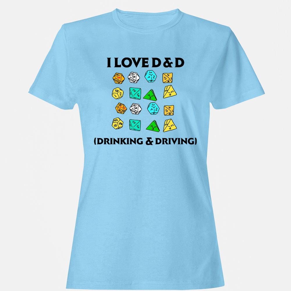 Drinking & Driving Women's T-Shirt - Light Blue - 8