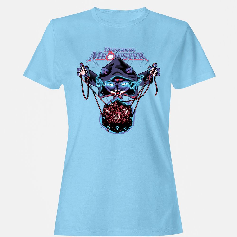 Dungeon Meowster Women's T-Shirt - Light Blue - 8
