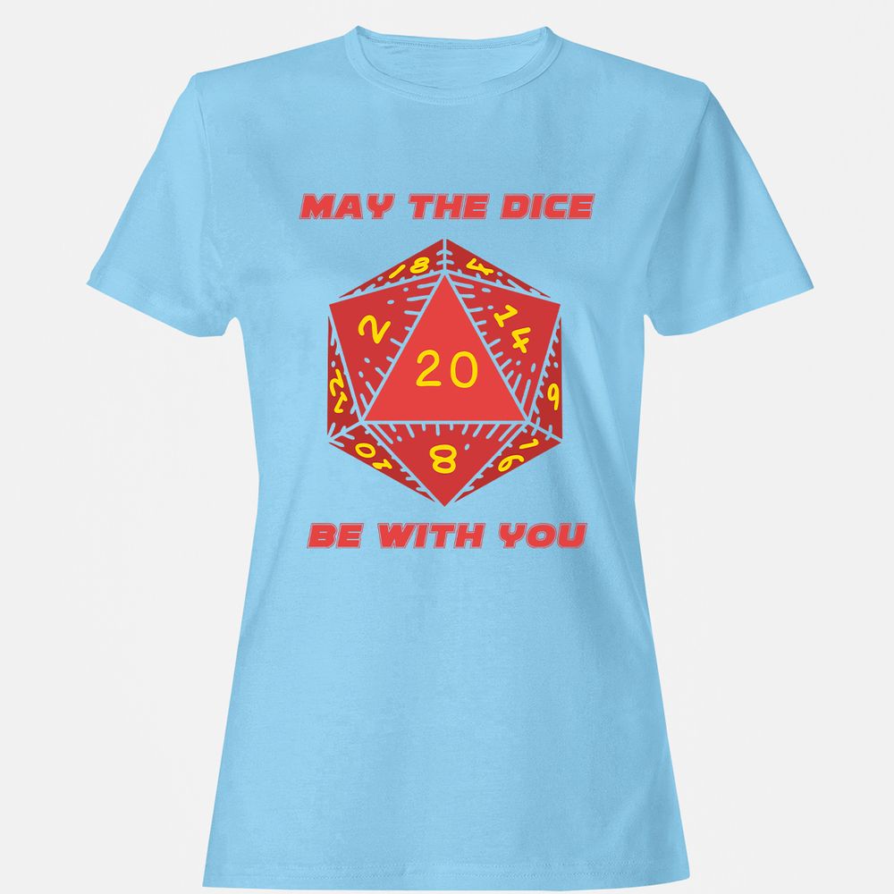 May the Dice Be With You - Light Blue - 8