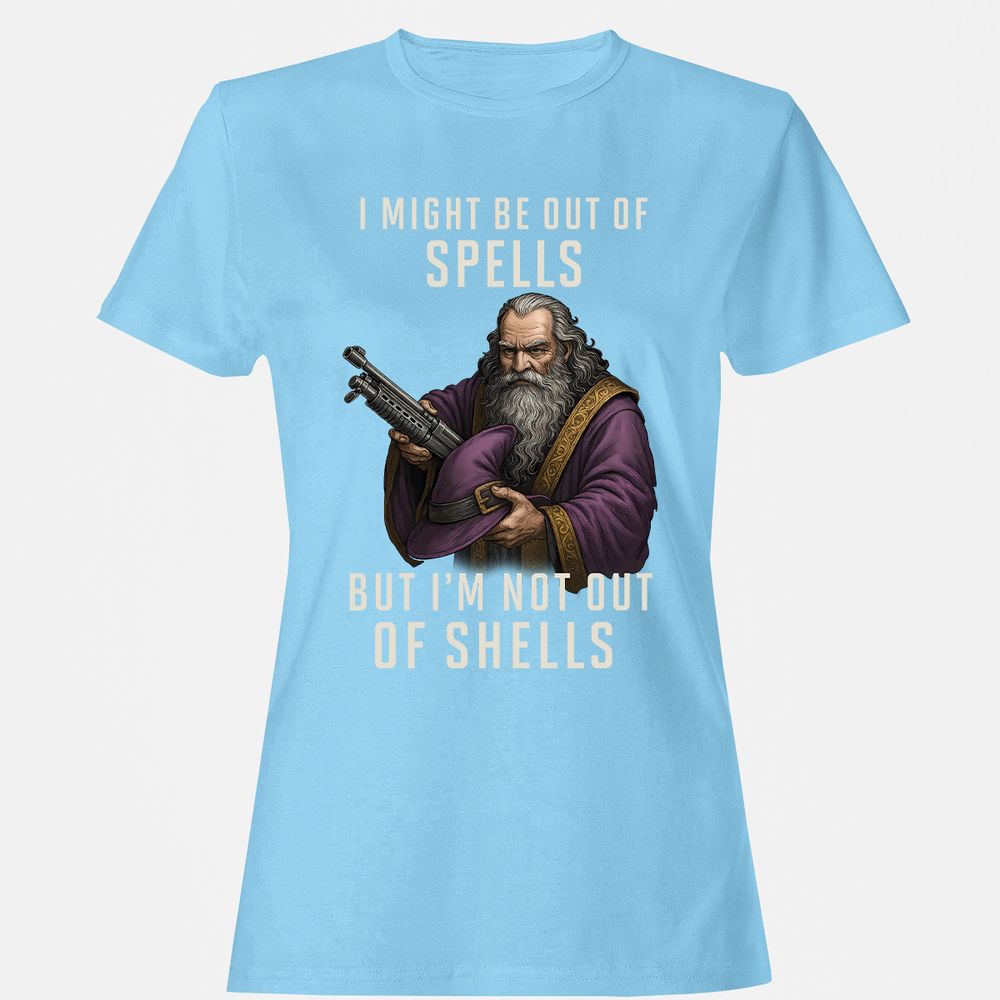 Not Out Of Shells Women's T-Shirt - Light Blue - 8