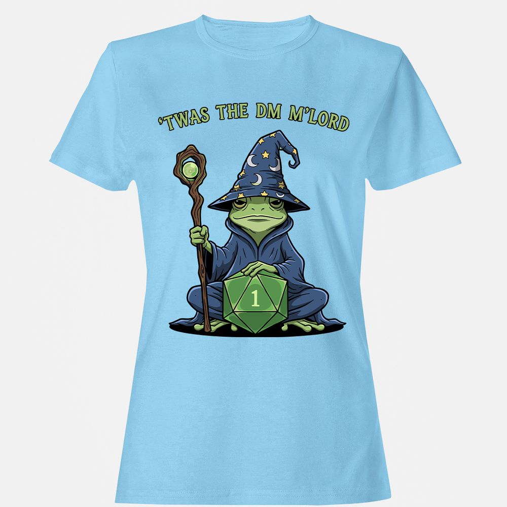 Twas the DM M’lord Women's T-Shirt - Light Blue - 8